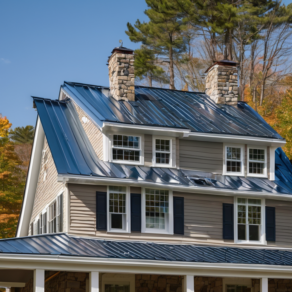 Professional metal roofing installation in New Hampshire